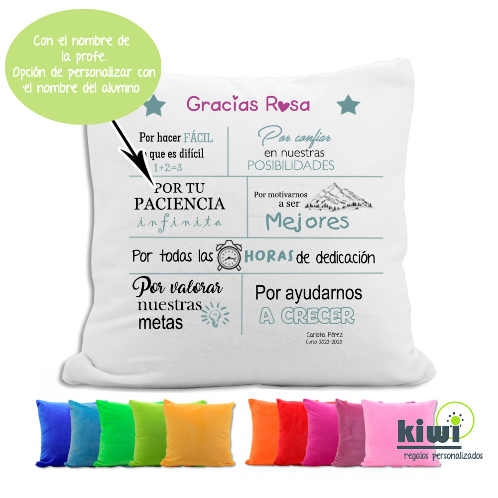 COJÍN FELPA GRACIAS