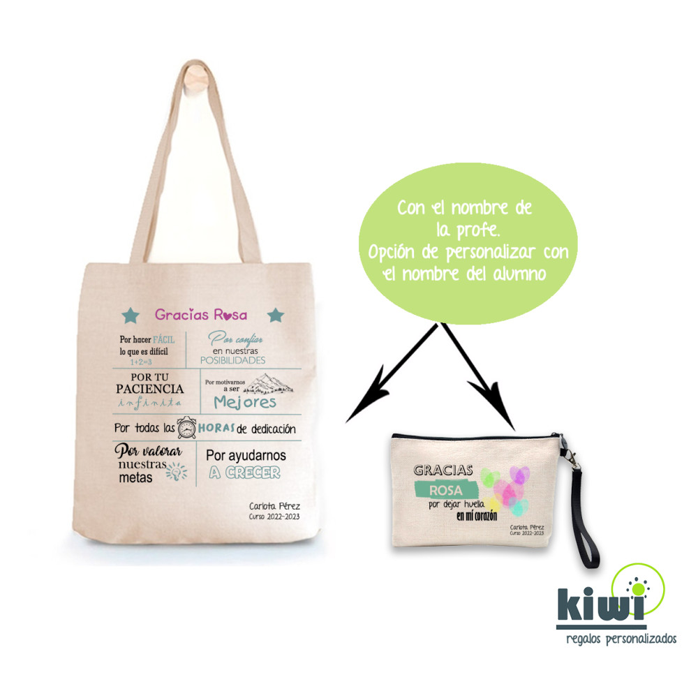 PACK BOLSO Y NECESER GRACIAS