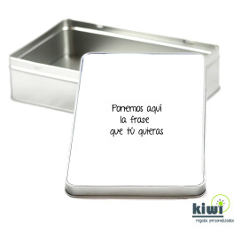 CAJA RECTANGULAR FRASE