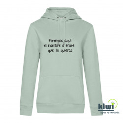 SUDADERA ENTALLADA FRASE